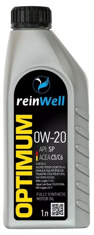 Моторное масло ReinWell 0W-20 ILSAC GF-6/API SP 1л