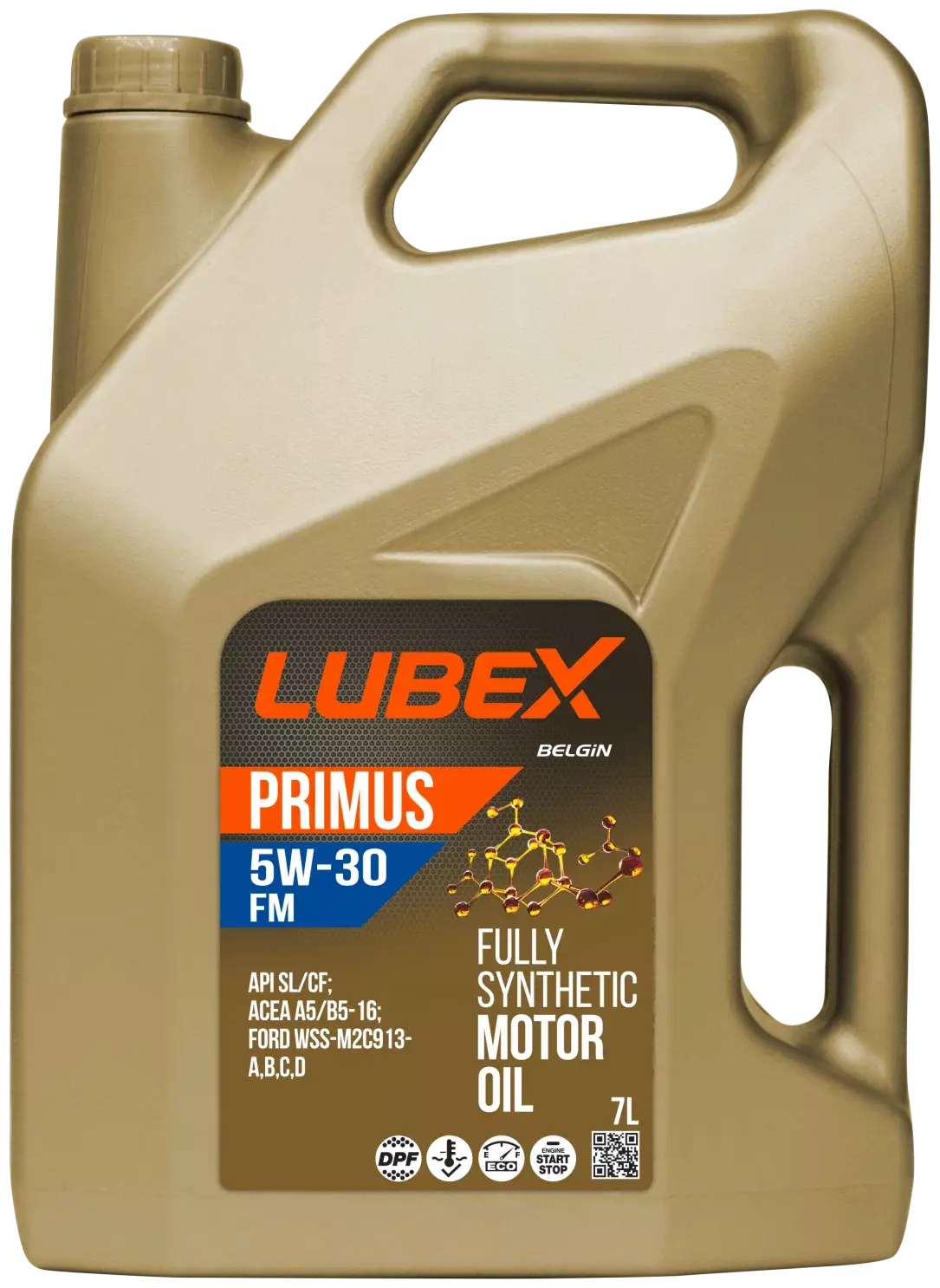 Синетическое масло LUBEX PRIMUS FM 5W-30 CF/SL A5/B5 7л