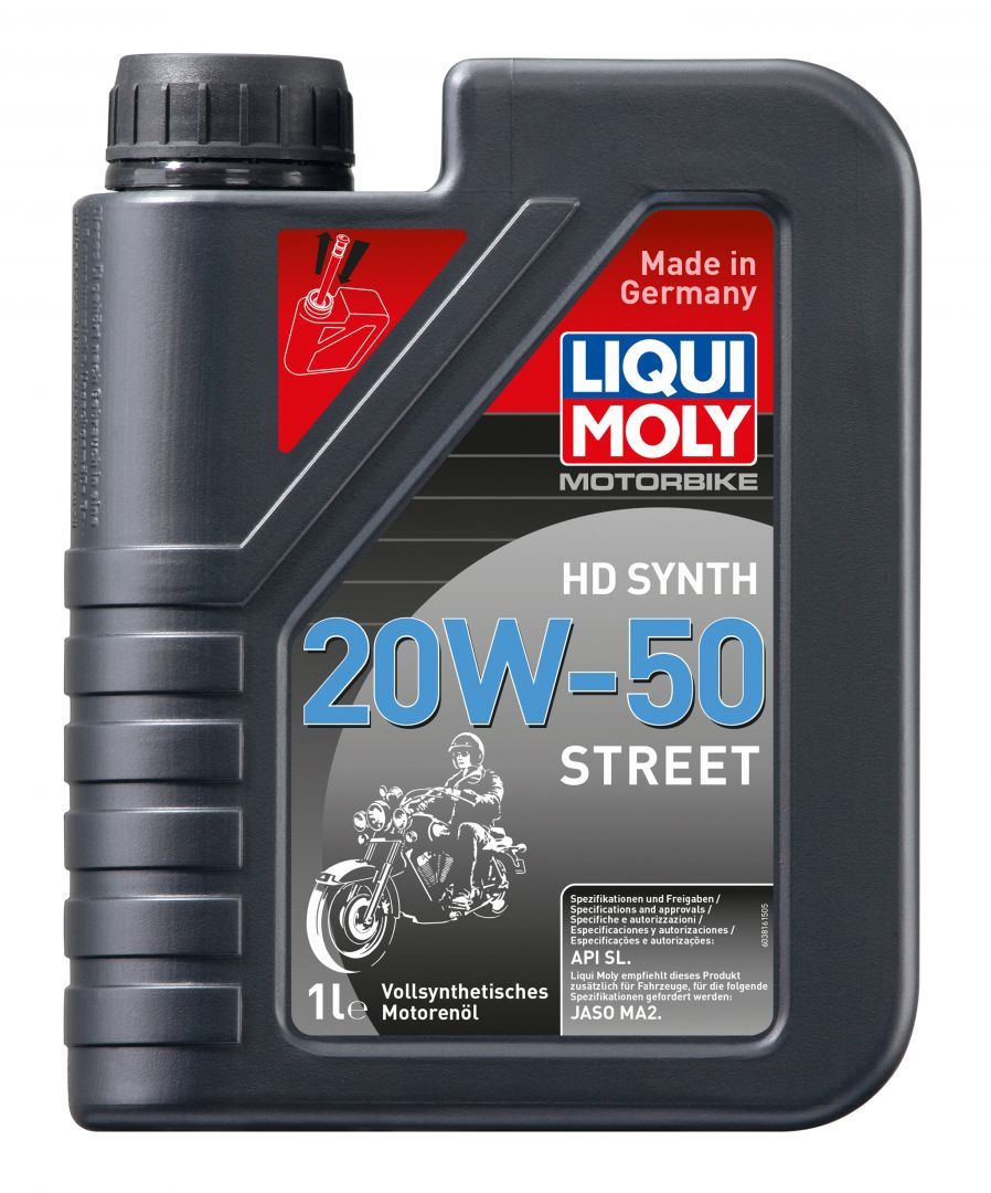 Моторное масло Liqui Moly Motorbike HD Synth Street 20W-50 синтетическое 1л