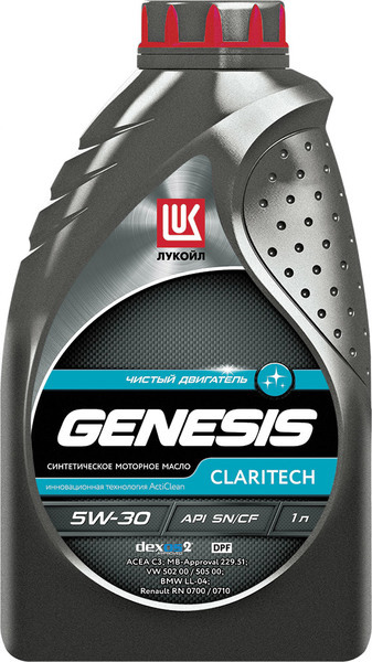 Лукойл Genesis Claritech 5W30 Синтетическое моторное масло