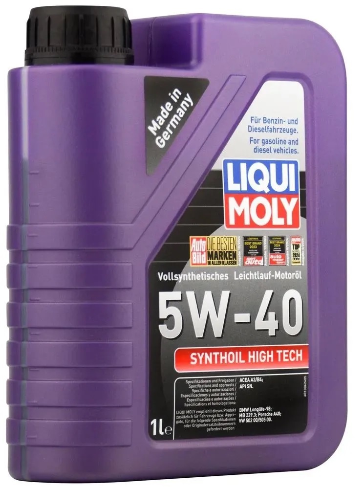 Моторное масло LIQUIMOLY Synthoil High Tech 5W40 синтетическое 1л