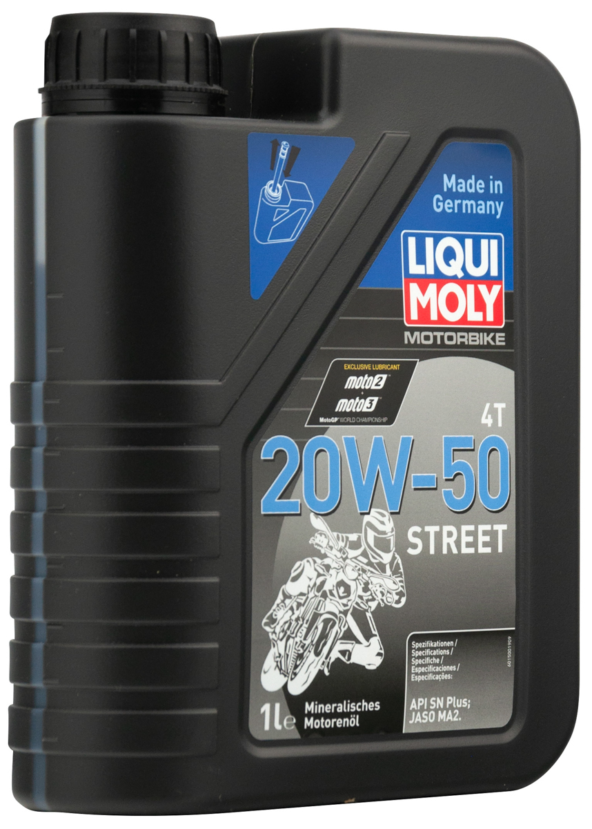 Масло моторное Liqui Moly Motorbike 4T Street 20W50 минеральное 1л