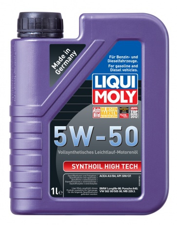 Моторное масло Liqui Moly Synthoil High Tech 5W50 синтетическое 1л