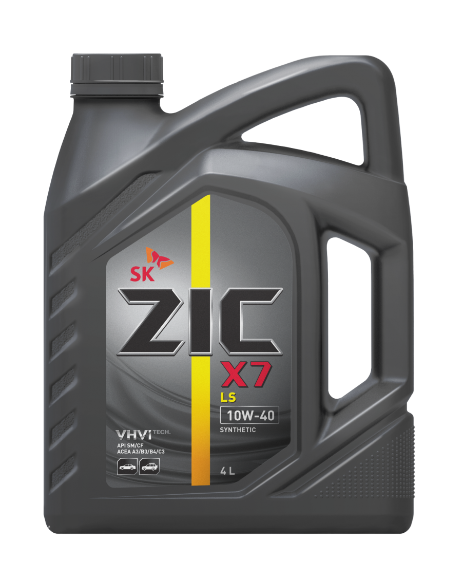 Моторное масло Zic X7 LS 10W40 синтетическое 4л