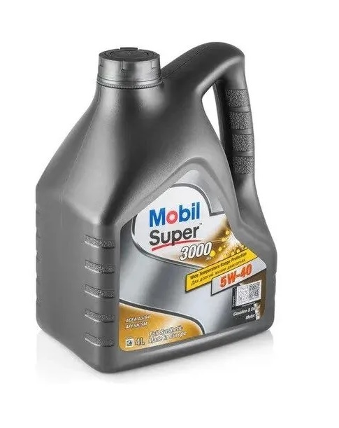 Моторное масло Mobil Super 3000 X1 5W40 синтетическое 4л