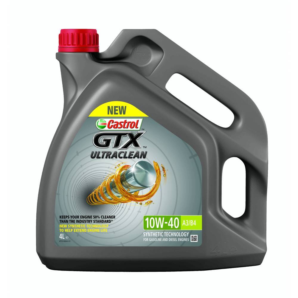 Castrol GTX Ultraclean 10W40 A3/B4 Полусинтетическое моторное масло