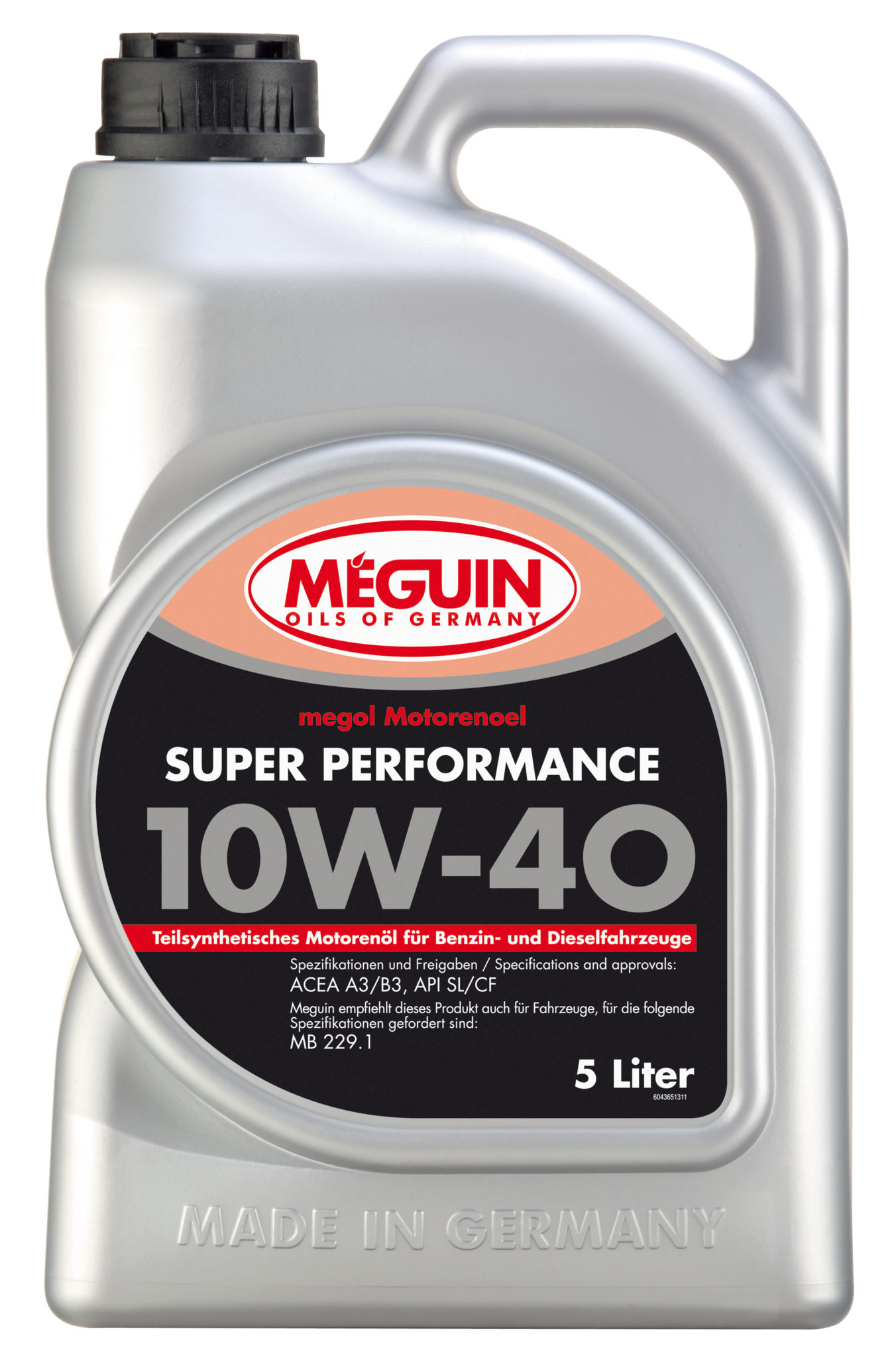 Megol Motorenoel Super Performance 10W40 Полусинтетическое моторное масло 5л 4365