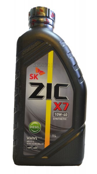 Zic X7 Diesel 10W40 Синтетическое моторное масло для дизельных двигателей