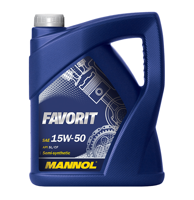Mannol Favorit 15W-50 API SL/CF/CF-4 - Полусинтетическое моторное масло