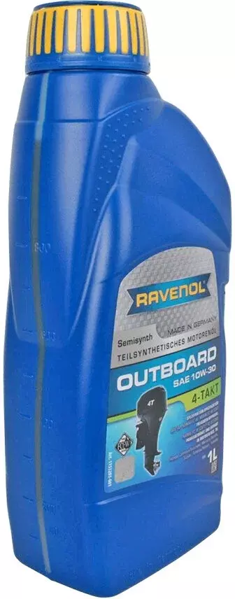 Полусинтетическое моторное масло RAVENOL Outboardoel 4T SAE 10W-30, 1 л