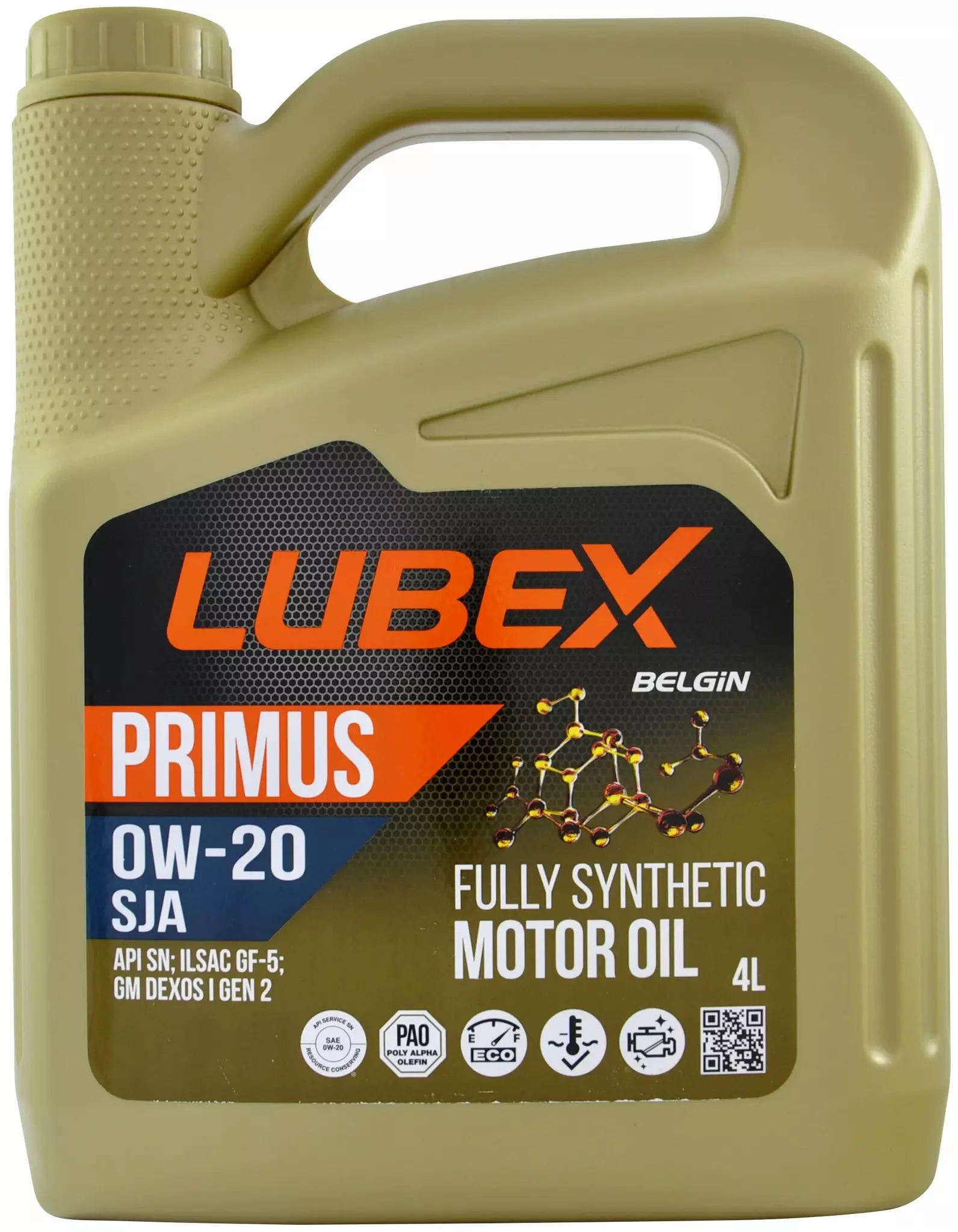 Синтетическое масло LUBEX PRIMUS SJA 0W-20 SN+RC GF-5 4л