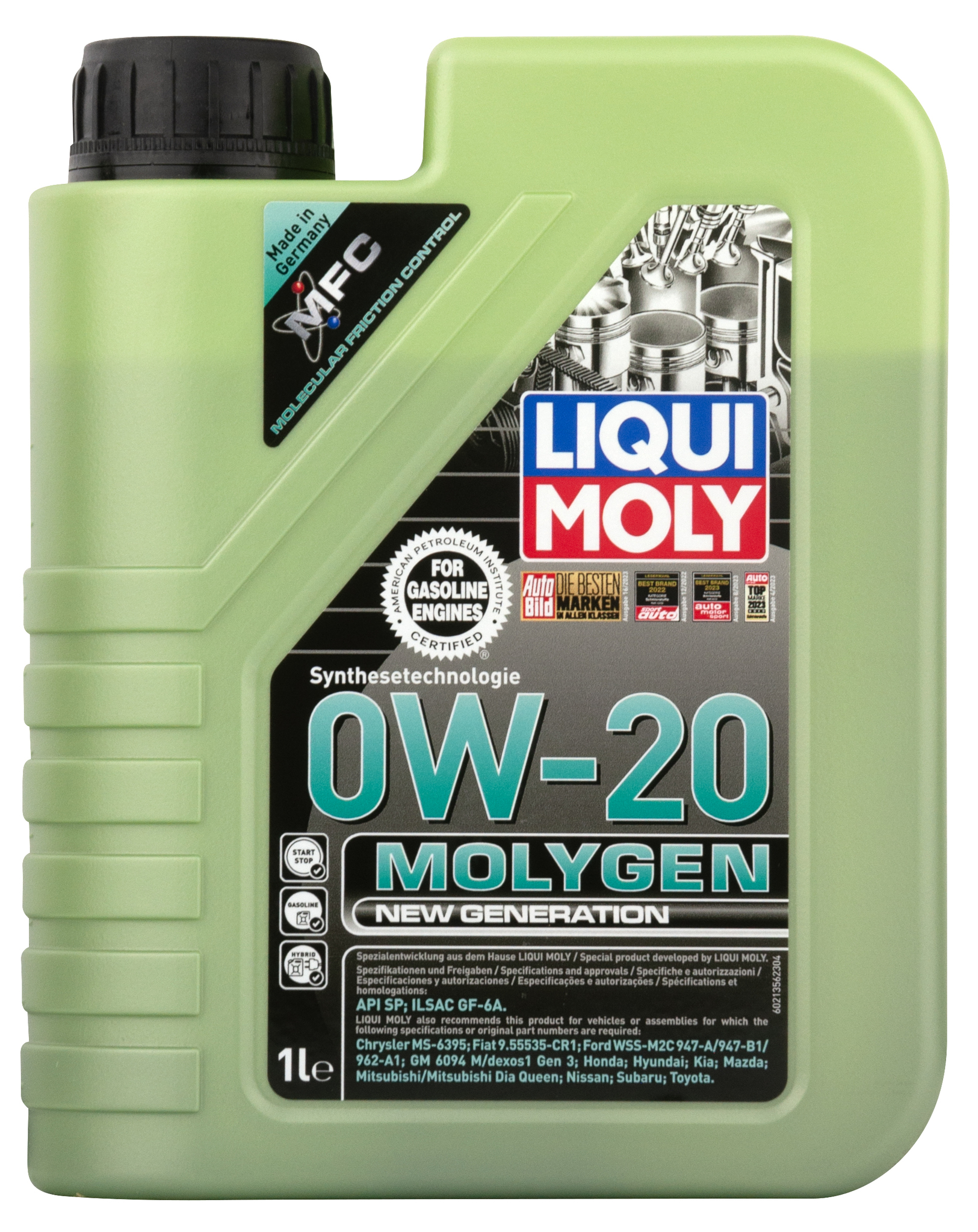 Масло моторное Liqui Moly Molygen New Generation 0W20 hc-синтетическое 1л