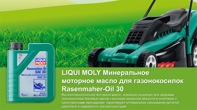 Liqui Moly Rasenmaher Oil 30 Минеральное моторное масло для газонокосилок