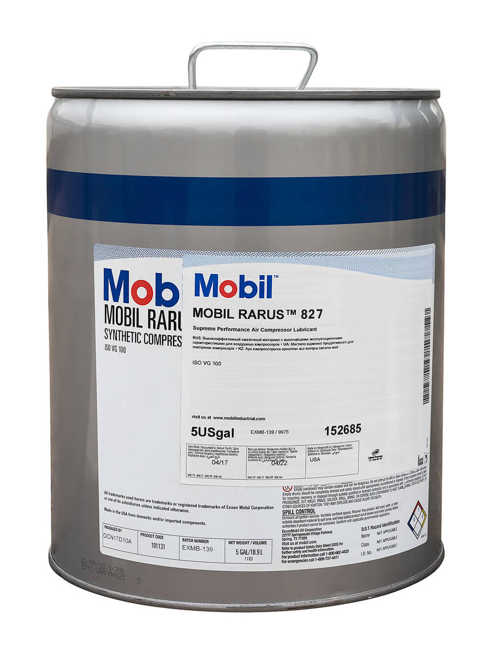Mobil Rarus 827 Синтетическое масло для компрессоров