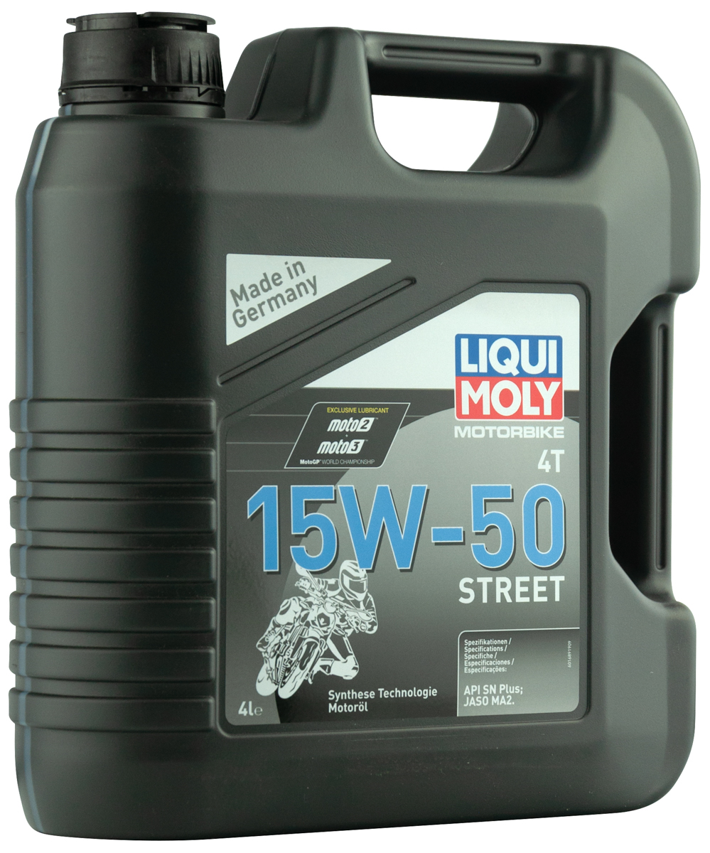 Масло моторное Liqui Moly Motorbike 4T 15W50 Street hc-синтетическое 4л