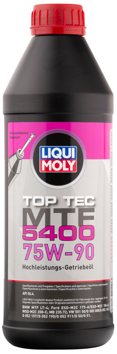 Трансмиссионное масло Liqui Moly Top Tec MTF 5400 75W90 HC- синтетическое 1л