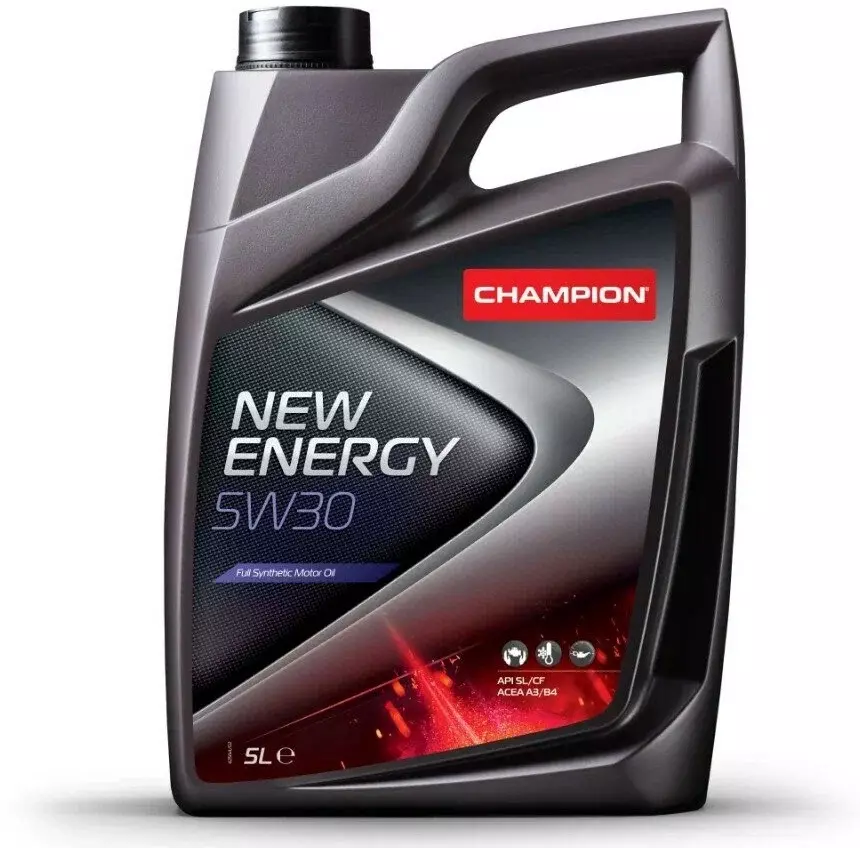 Синтетическое моторное масло CHAMPION NEW ENERGY 5W30, 5 л, 4.64 кг