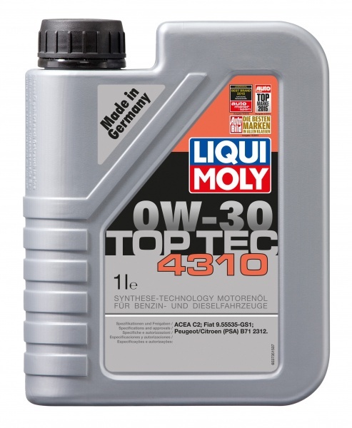 Liqui Moly Top Tec 4310 0W30 Синтетическое моторное масло 1л