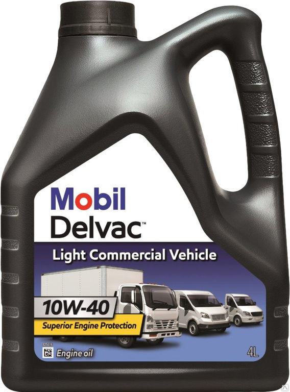 Масло моторное Mobil Delvac Commercial Vehicle 10W40 полусинтетическое 4 л