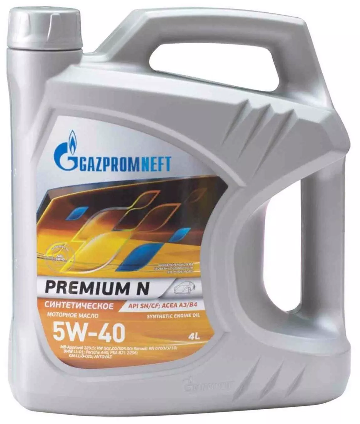 Масло моторное Gazpromneft Premium N 5W-40 синтетическое 4 л