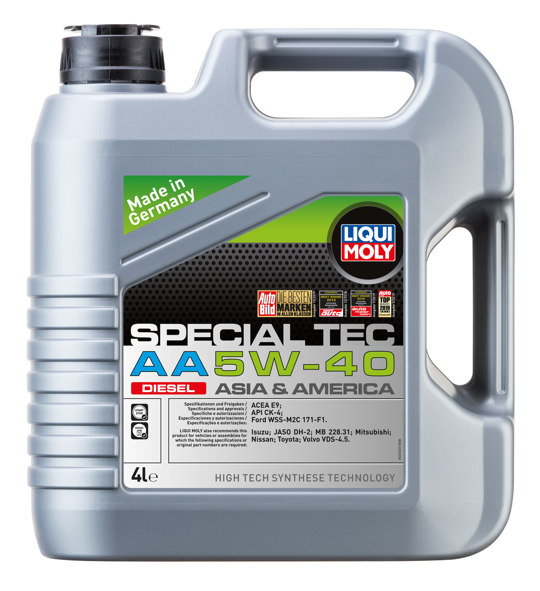 Моторное масло Liqui Moly Special Tec AA Diesel 5W40 НС-синтетическое 4л