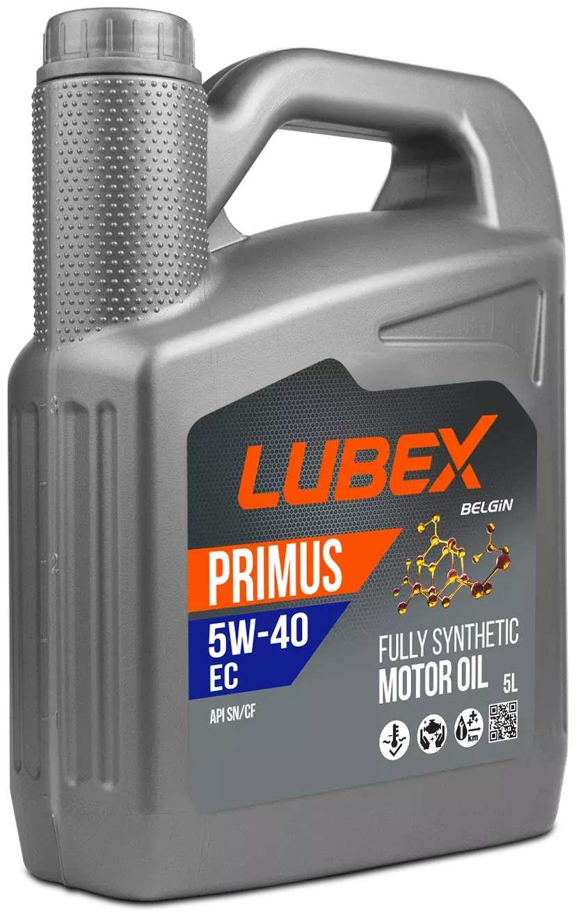 Синтетическое моторное масло LUBEX PRIMUS EC 5W-40, 5 л