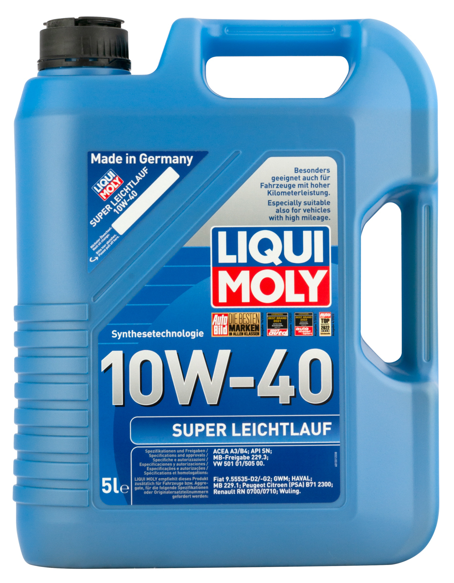Моторное масло Liqui Moly Super Leichtlauf 10W40 hc-синтетическое 5л