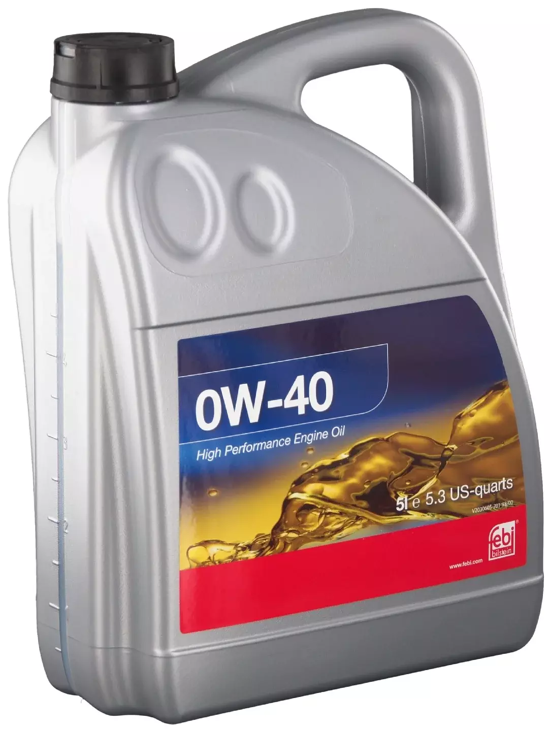 Синтетическое моторное масло Febi 0W-40, 5 л