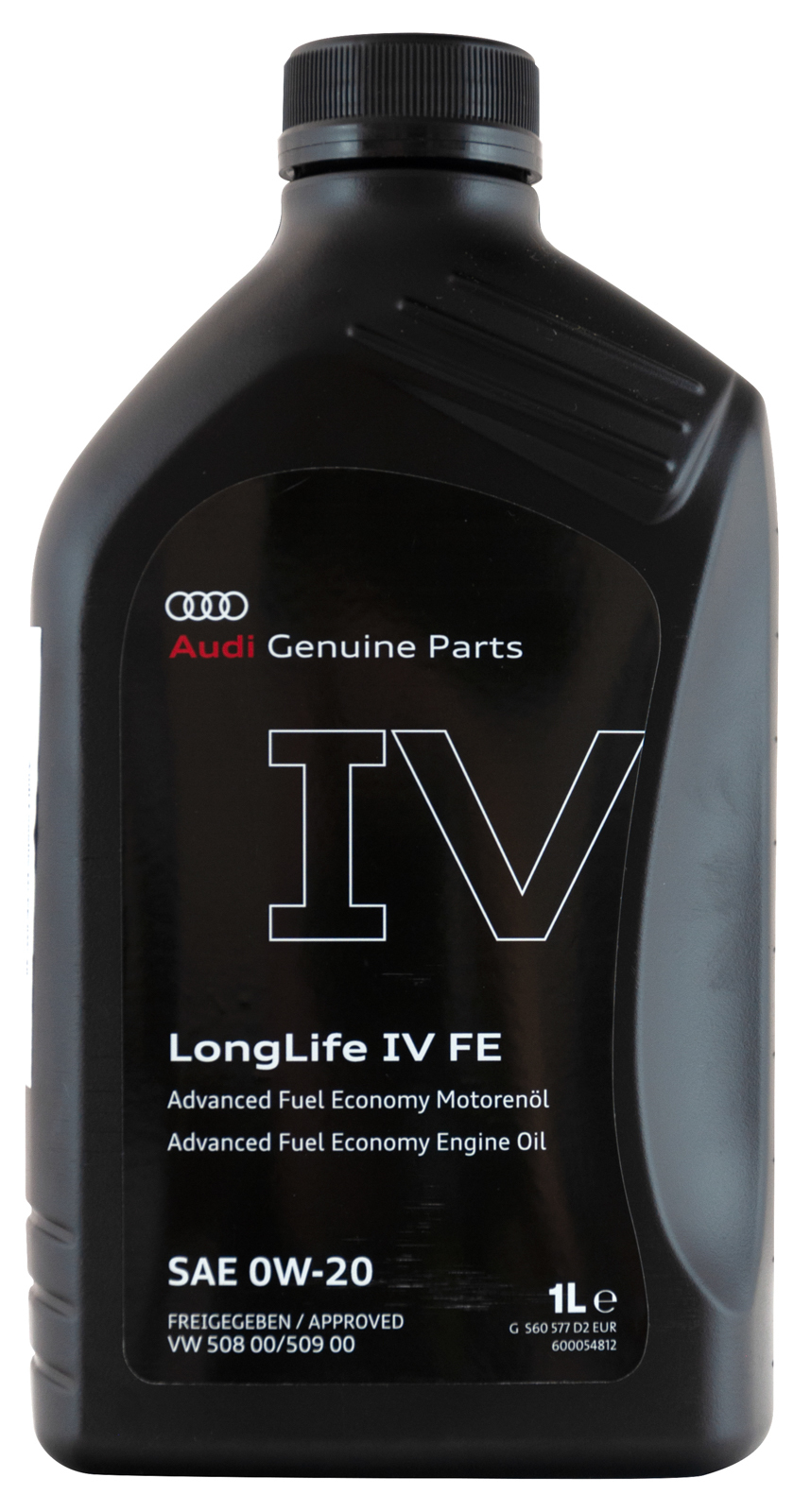 Моторное масло VW Group Audi LongLife IV FE 0W-20 1л