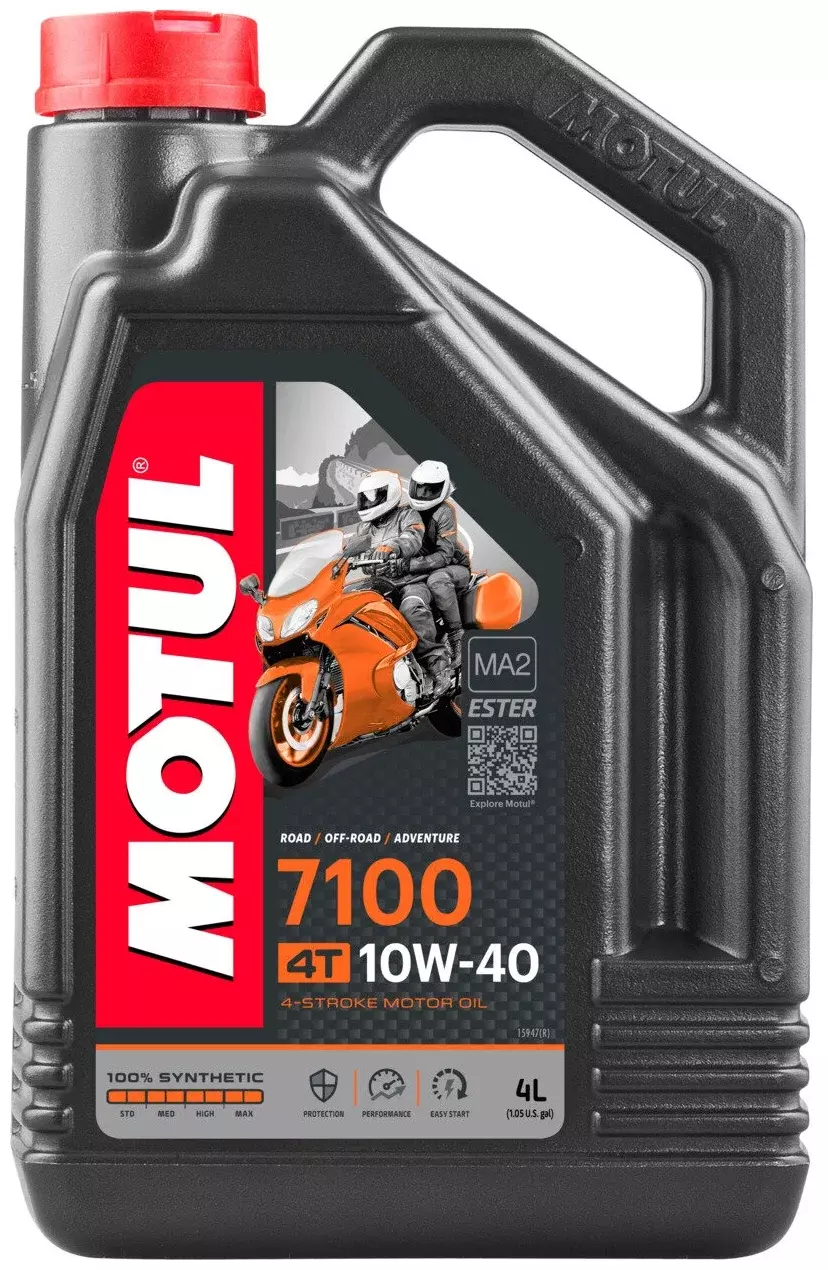 Моторное масло Motul 7100 4T 10W40 синтетическое 4 л