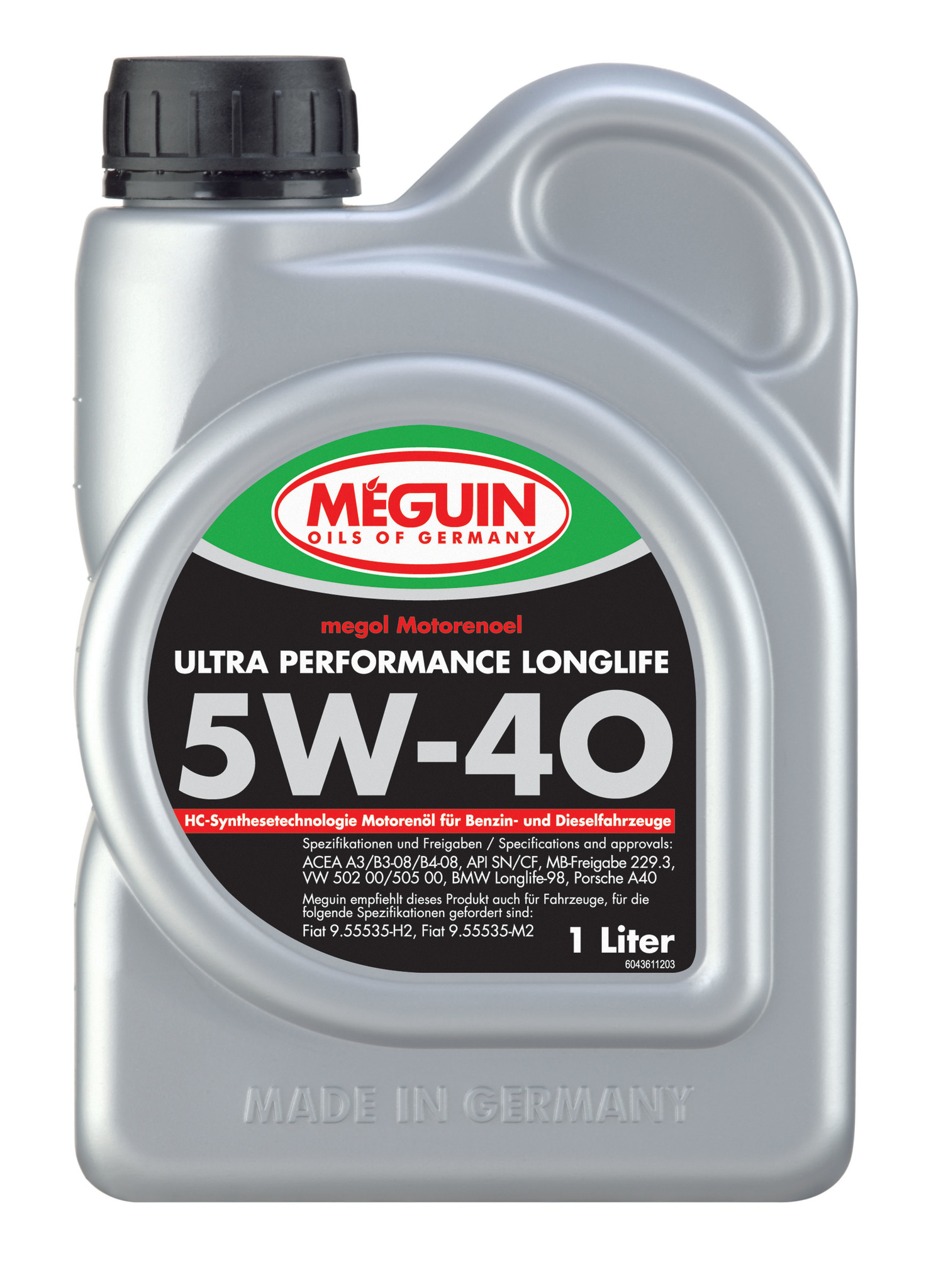 Моторное масло Megol Motorenoel Ultra Performance Longlife 5W40 ,синтетическое, 1 л