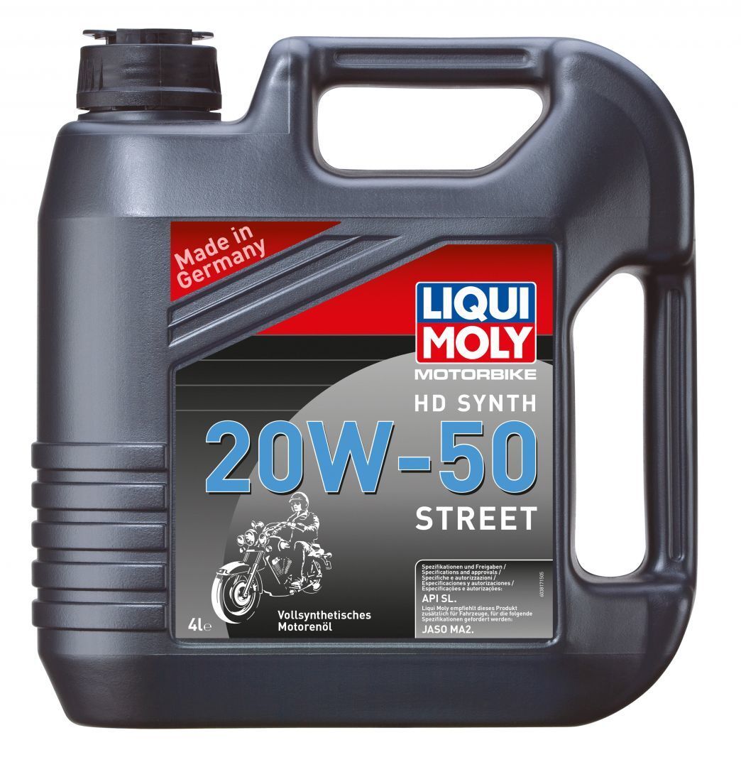 Моторное масло Liqui Moly Motorbike HD Synth Street 20W50 синтетическое 4л