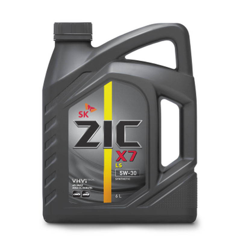 Моторное масло Zic X7 LS 5W30 синтетическое 6л