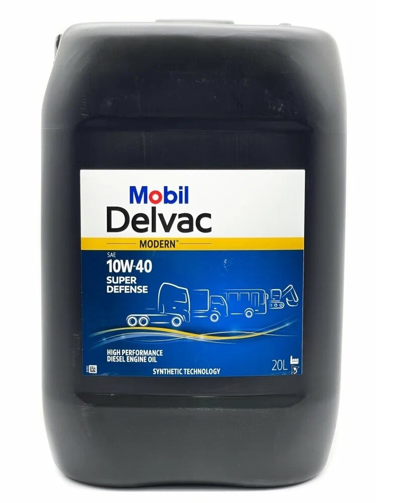 Масло моторное Mobil Delvac Modern Super Defense 10W40 синтетическое 20л