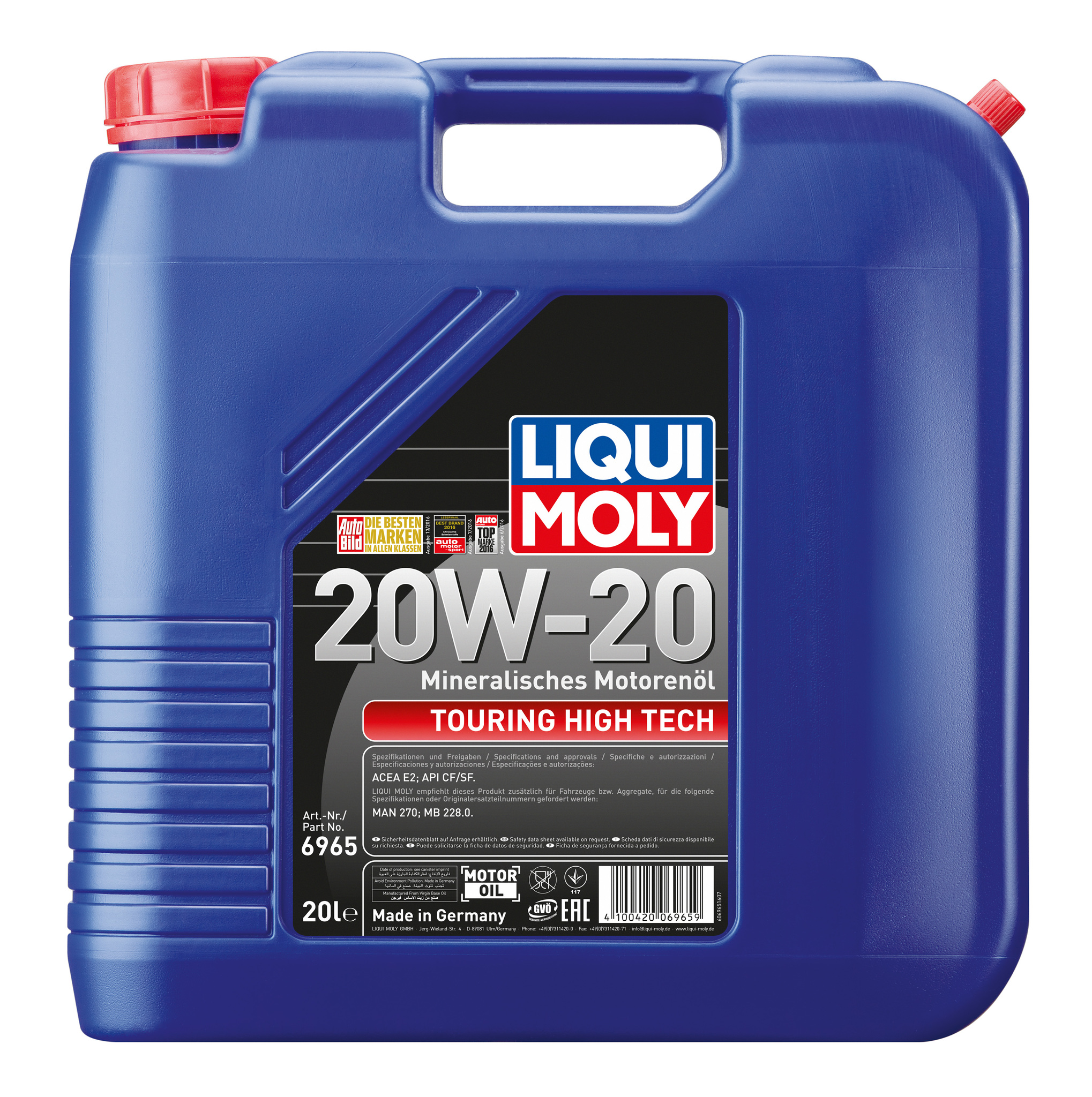 Liqui Moly Touring High Tech 20W20 Дизельное минеральное моторное масло