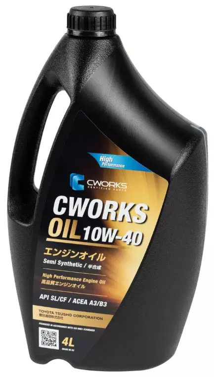 Масло моторное CWORKS OIL 10W-40 полусинтетическое 4 л