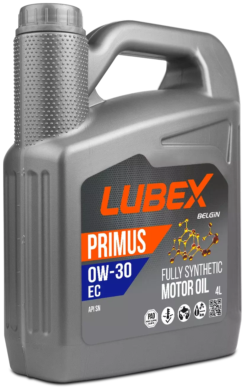 Масло моторное LUBEX PRIMUS EC 0W-30, синтетическое, 4л
