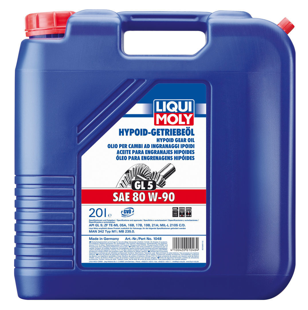 Liqui Moly Hypoid Getriebeoil GL5 80W90 Минеральное трансмиссионное масло 20л