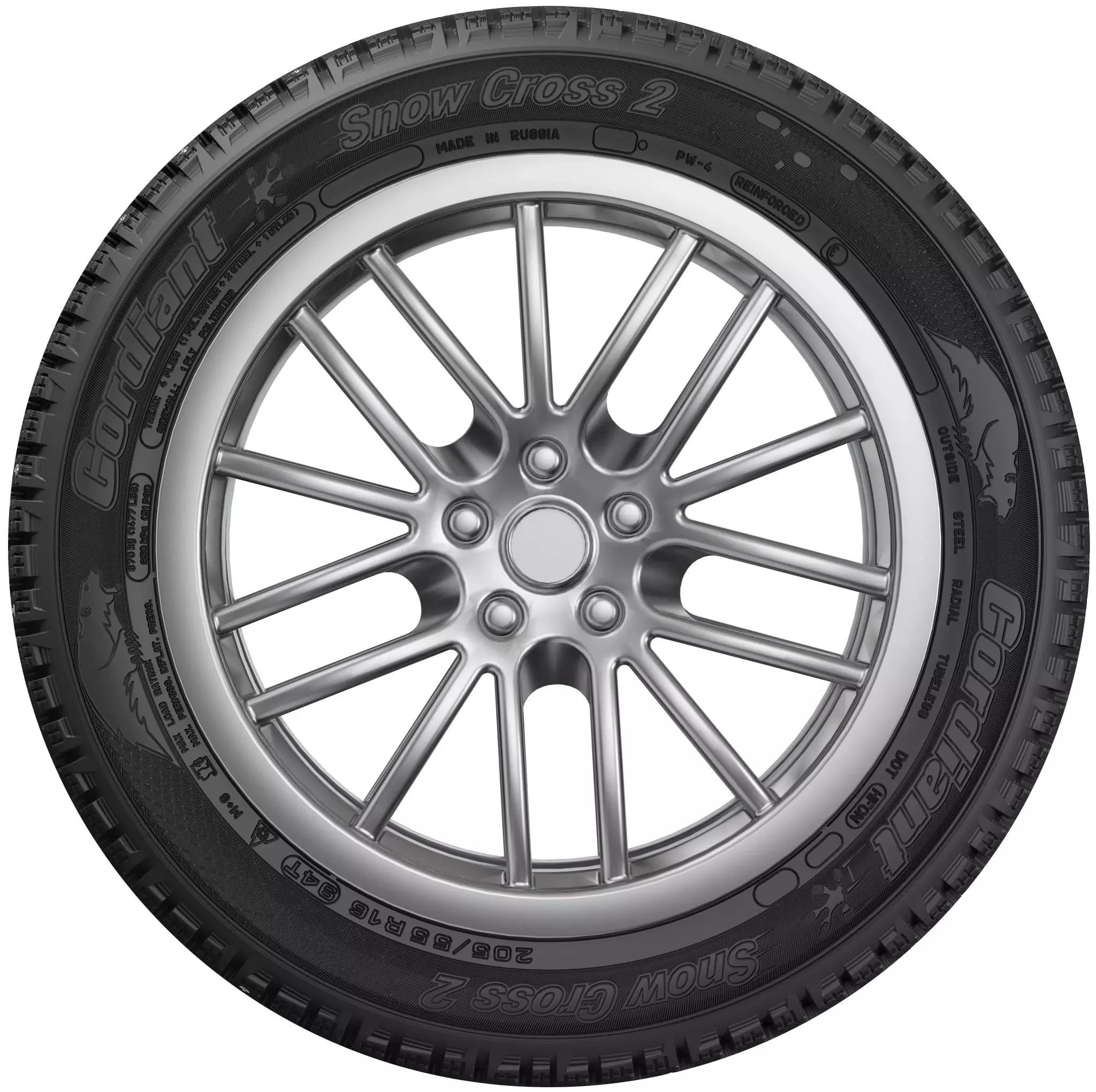 Шина Cordiant Snow Cross 2 PW-4 100T SUV R17 215/60 шипованная