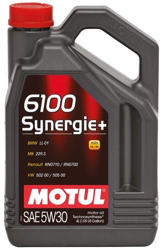 Motul 6100 Synergie+ 5W30 Полусинтетическое моторное масло