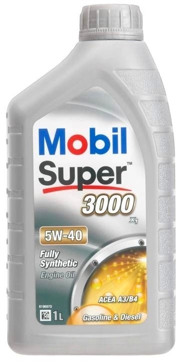 Моторное масло Mobil Super 3000 X1 5W40 синтетическое 1л