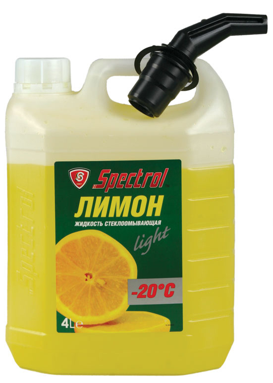 Жидкость омывателя незамерзающая -20C SPECTROL Лимон готовая 4л