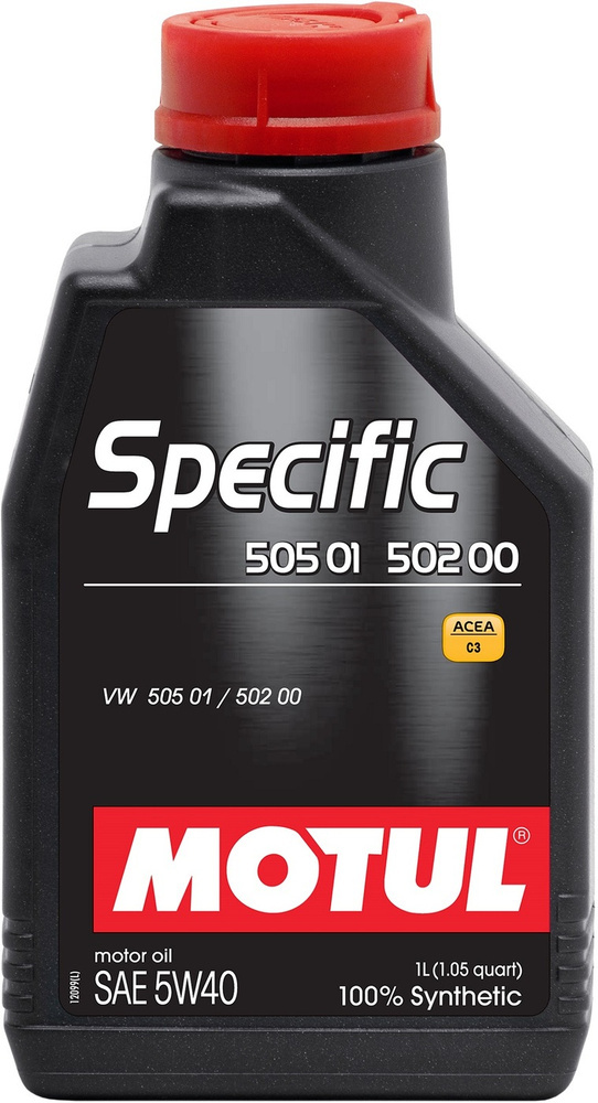 Моторное масло Motul Specific 502 00 505 00 505 01 5W40 синтетическое 1л