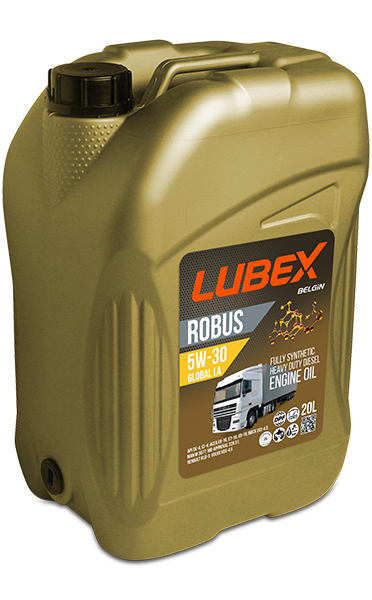 Моторное масло LUBEX ROBUS GLOBAL LA 5W-30 CK-4/SN Plus/CI-4/CJ-4 E6/E7/E9 20л