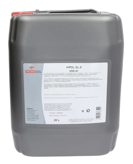 Orlen Oil Hipol 80W90 GL5 Минеральное трансмиссионное масло для МКПП