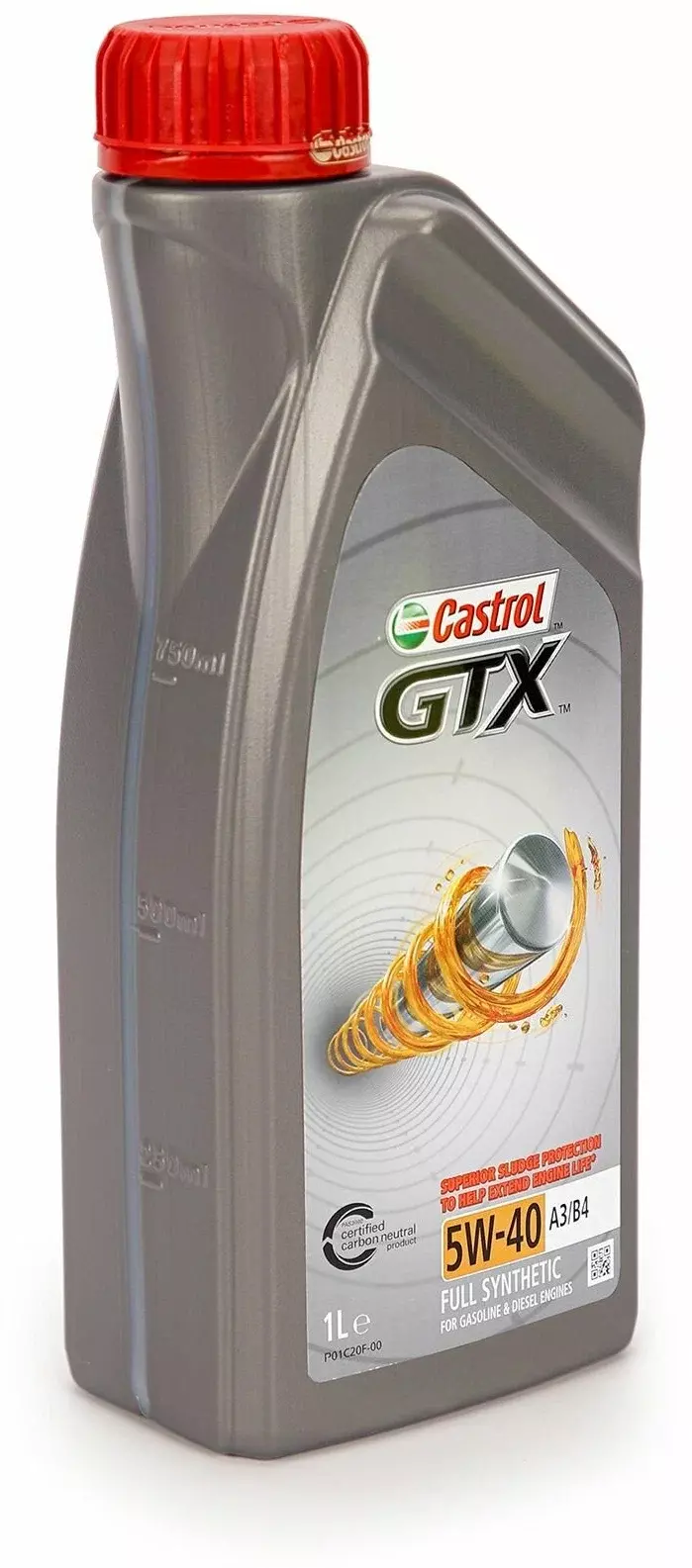 Масло моторное CASTROL GTX 5W-40 синтетическое 1 л