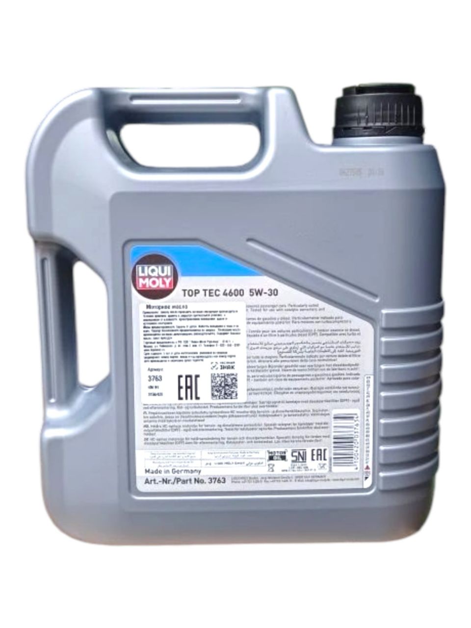 Масло моторное LIQUI MOLY Top Tec 4600 5W-30 НС-синтетическое, 4л
