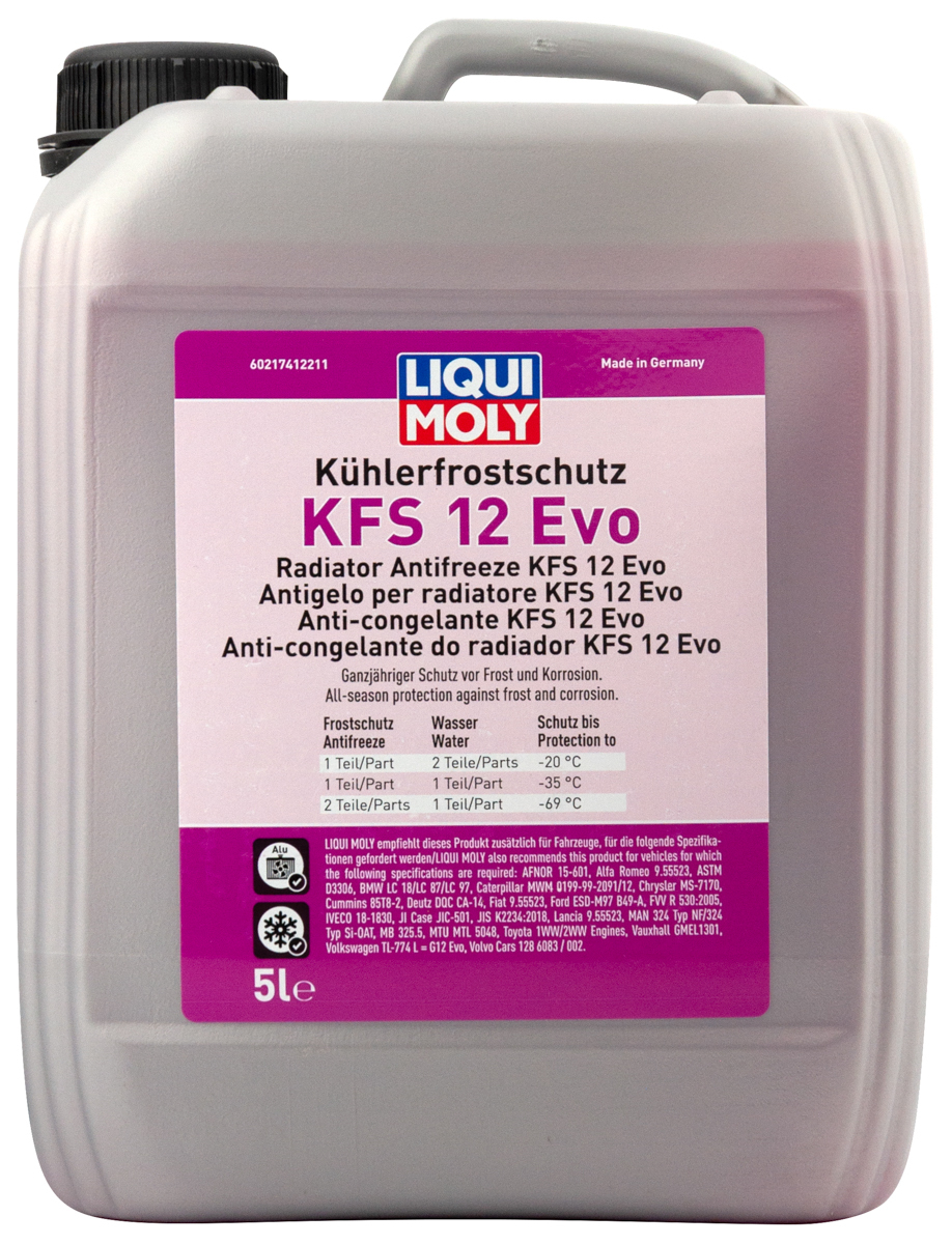 Антифриз-концентрат Liqui Moly Kühlerfrostschutz KFS 12 Evo красный 5л
