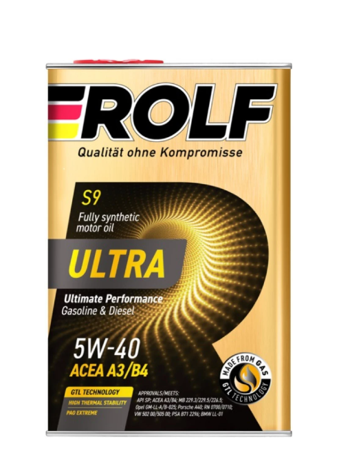 Масло моторное ROLF ULTRA 5W-40 A3/B4 SP, (металл), синтетическое 1 л