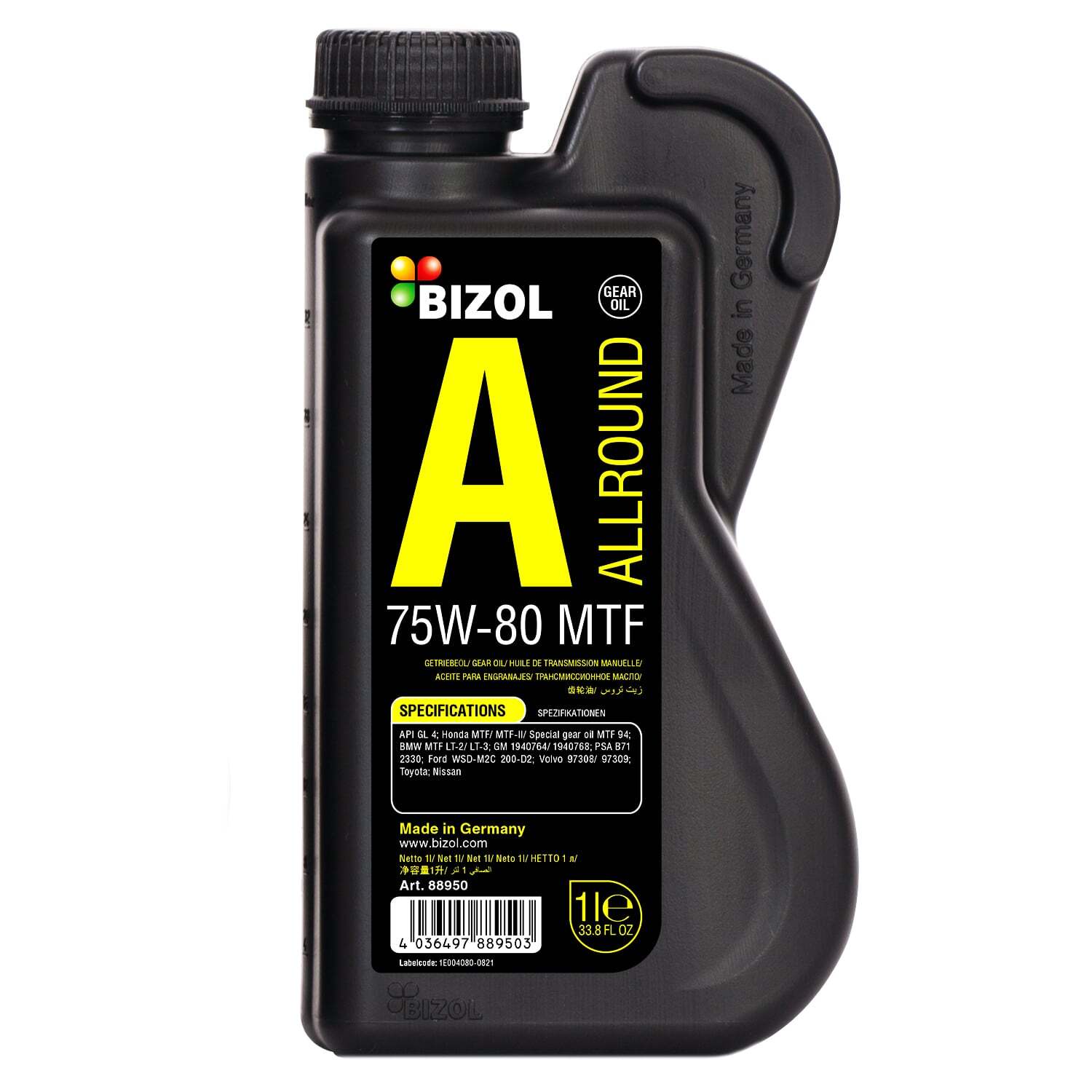 Трансмиссионное масло BIZOL Allround Gear Oil MTF 75W-80 1л